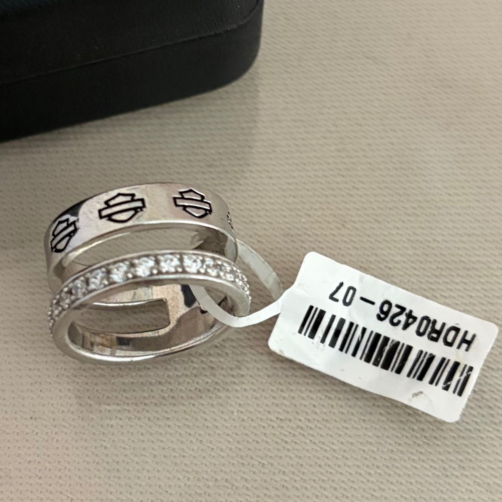 Harley Davidson MOD ring, size 7